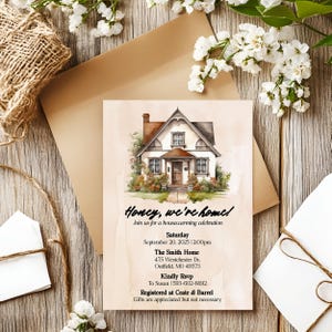 Housewarming Invite, Printable Housewarming Invitation, Housewarming Party Invitation, Digital Housewarming Invite, Digital Invitation