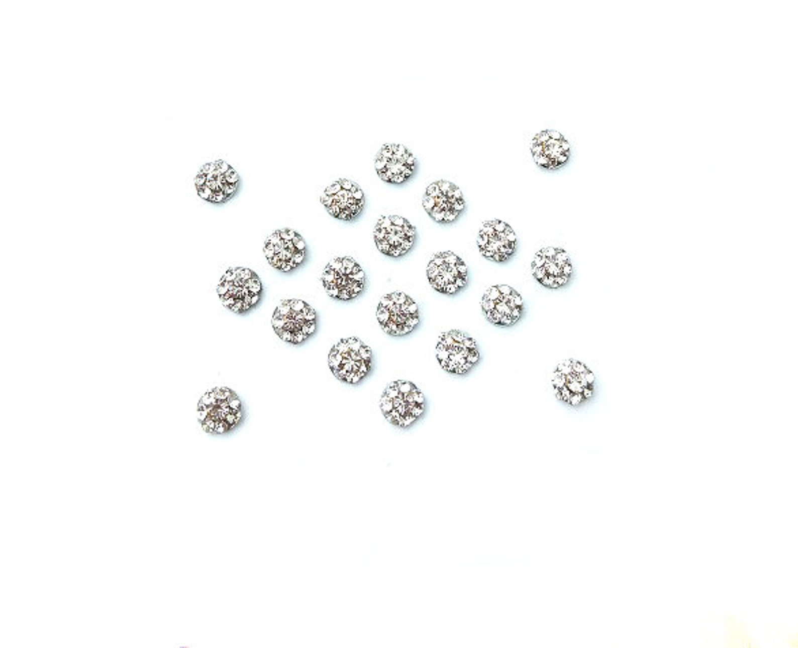 Silver Round Bindi Fake Nose Studs Stickers Self Adhesive Etsy