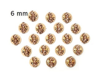 Gold Round bindis in demand, Indian wedding bollywood golden face jewels, fancy bindi stickers in gold party wear stone tattoos