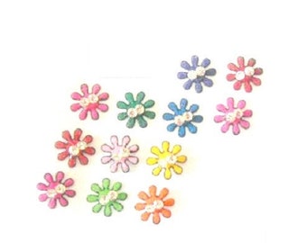 Flower bindi, New design, Hans party tattoo sticker, 2 Pack-24 Colorful Flower Bindis, Bollywood Party Body Art, bindi Online, India Bindi