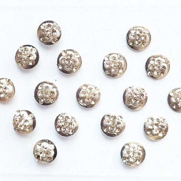 Silver Round Bindis Stone Bindi Indian Face Jewels Bollywood party wear designer rhinestones Bindis Self Adhesive online bindis Stickers