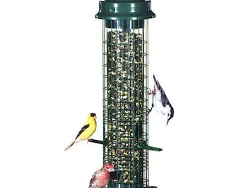 Squirrel-Proof Bird Feeder, 1.4 Quart Seed Capacity, Patented Squirrel Buster Design for Yard & Garden