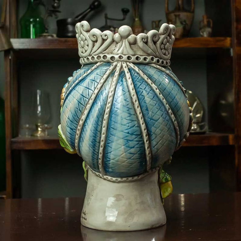 Moorish Head Sicilian Moorish Heads Flowers Model L. 21 X H. - Etsy