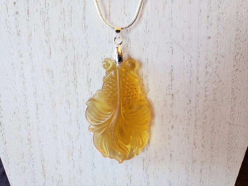 Goldfish Pendant Fish Necklace