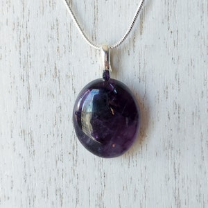 Silver Amethyst Necklace #5