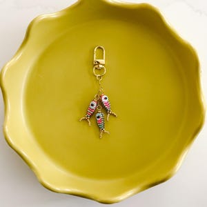 Beaded Fish Keychain - Bag Charm