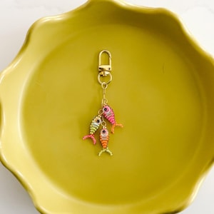 Beaded Fish Keychain - Bag Charm