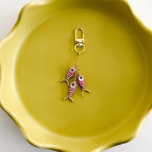 Beaded Fish Keychain - Bag Charm