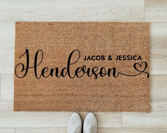 Custom Doormat, Welcome Doormat, personalized gift, large doormat, housewarming gift, wedding gift