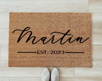 Custom Doormat, Welcome Doormat, personalized doormat, large doormat, housewarming gift, wedding gift, closing gift
