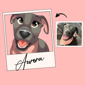 Aangepaste cartoon huisdierportret | Portret kat, hond, paard en konijn van foto | Cartoonstijl | Aangepast cadeau | Digitale afdrukken | Illustratiekunst