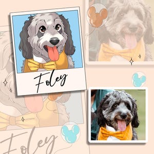 Custom Disney-Cartoon Pet Portrait | Personalized Portraits | Gifts for Birthday, Anniversary & More | Custom Pet Art | Digital and Prints