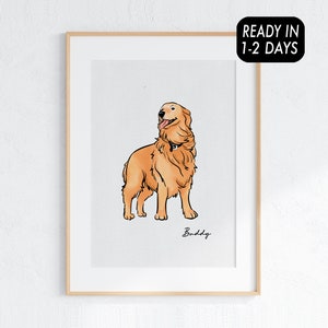 Retrato de mascota de dibujos animados / Retrato de mascota de dibujos animados personalizado / Retrato de gato y perro a partir de una foto / Estilo de dibujos animados de mascotas / Regalo de gato personalizado