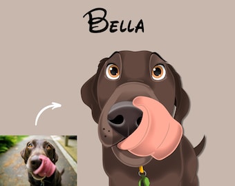 Cartoon Portrait, portrait from photo, cartoon illustration, pet portrait disney, dog illustration, pet portrait, custom pet cartoon