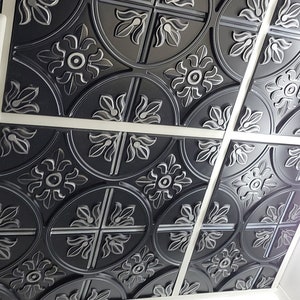 Art3d Drop Ceiling Tiles 2x2, Glue-up Ceiling Panel, Fancy Classic ...
