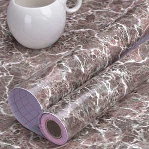 Lacheery Marble Contact Paper for Cabinets 16 inchx80 inch Terrazzo Marble Wallpaper Peel and Stick Countertop Decorative Wallpaper Removable Counter