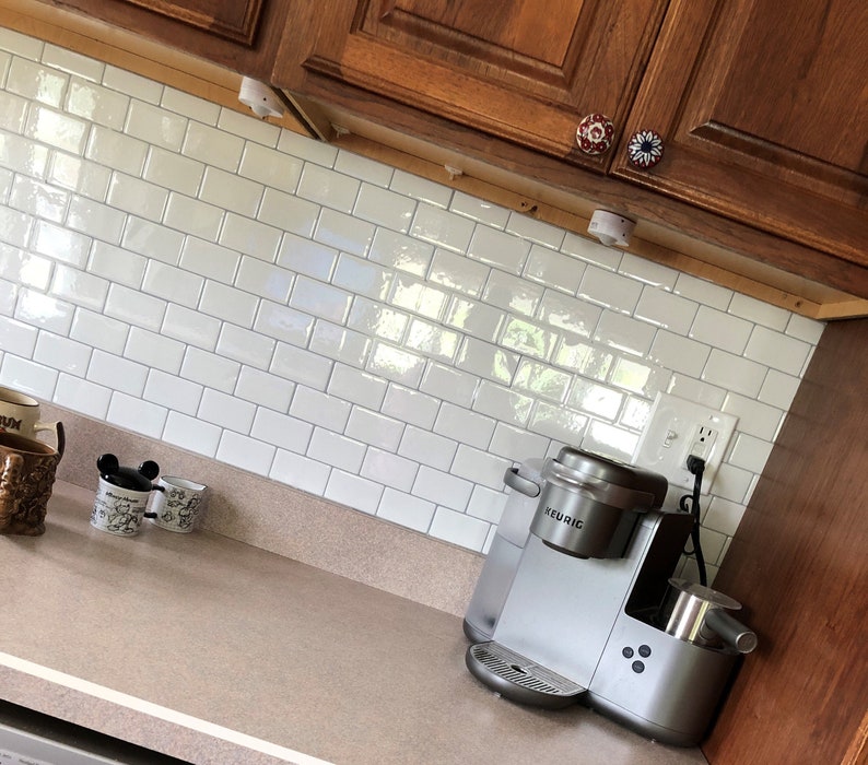 farmhouse kitchen with subway tile