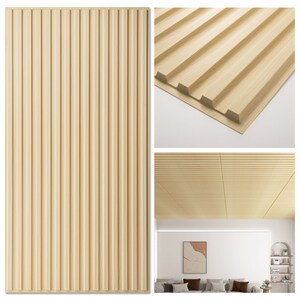 Art3d 12-Pack Drop Ceiling Tiles 2x4 Ft, Decorative PVC Ceiling Covering Panels,96Sqft