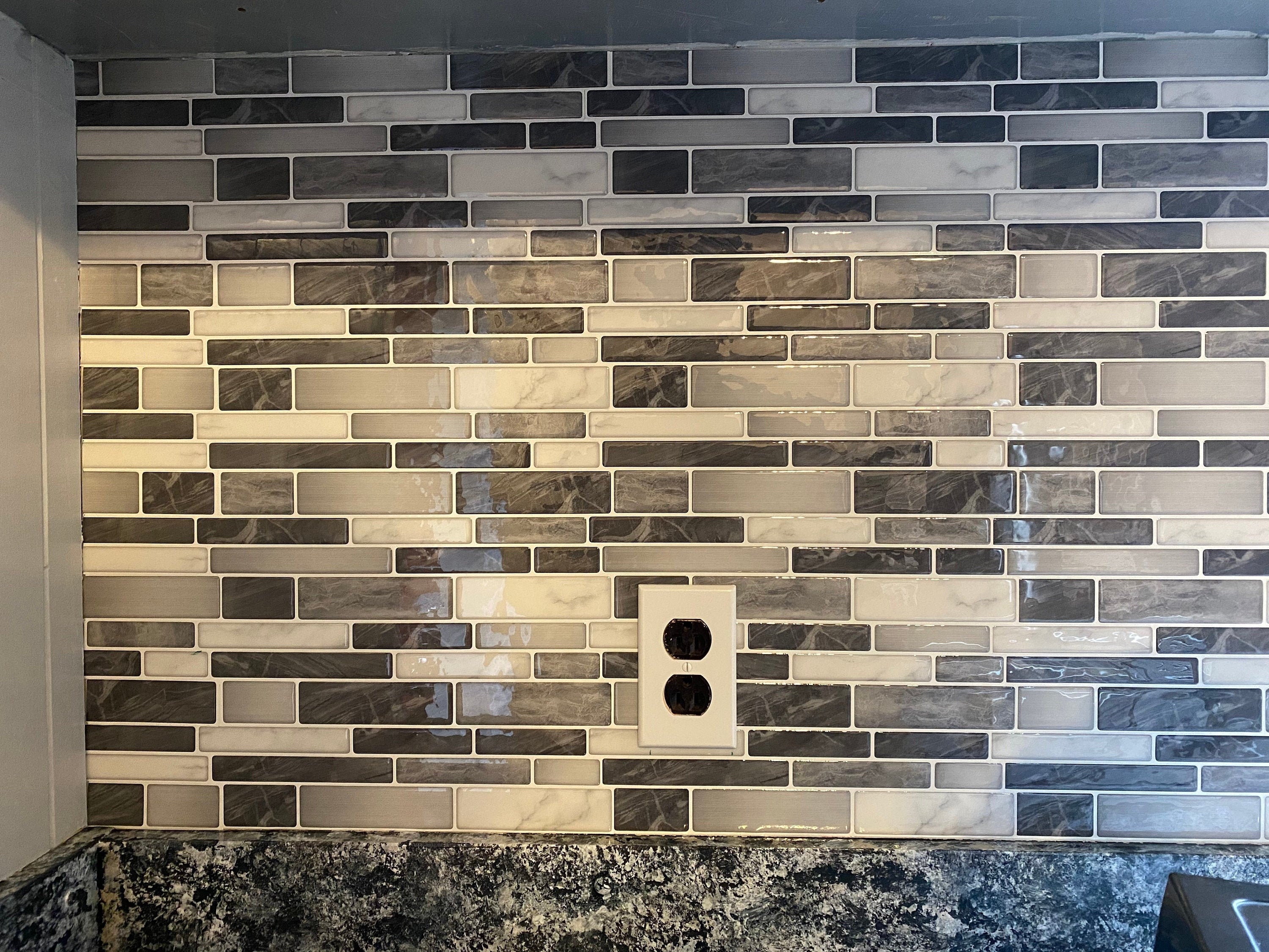 Vinyl Decorative Tiles Art3d 10Sheet SelfAdhesive Tile Backsplash for