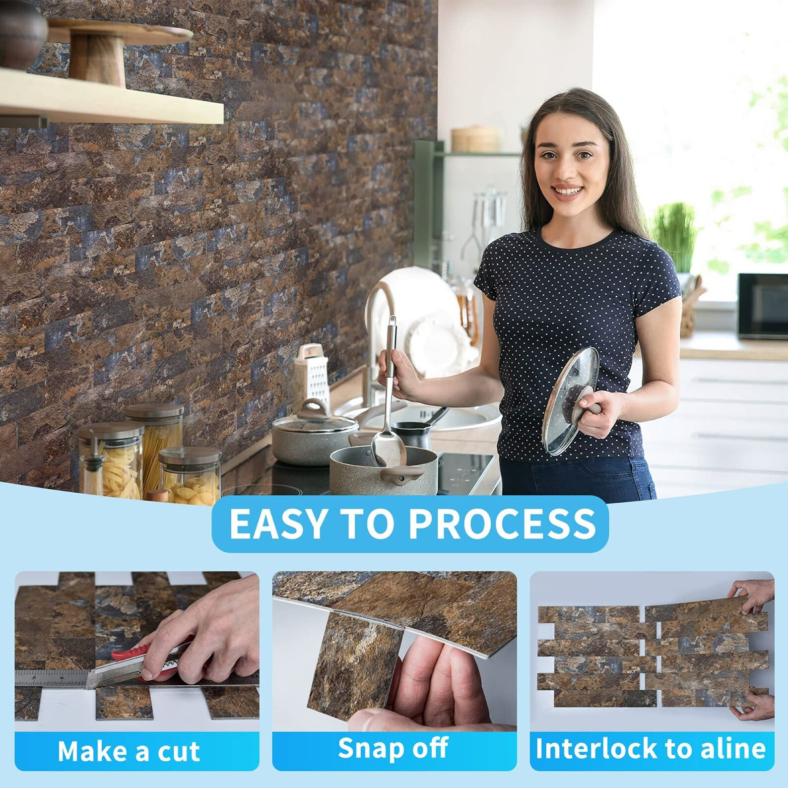 Art3d 10Sheet Peel and Stick Backsplash PVC Wall Tile Stick Etsy