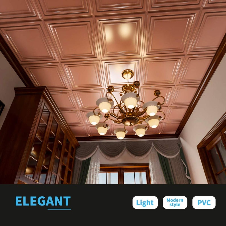 Art3d PVC Ceiling Tiles 2'x2' Plastic Sheet in White Etsy