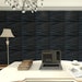 Art3d PVC Wave Panels for Interior Wall Decor, Black Textured 3D Wall Tiles, 19.7' x 19.7' 