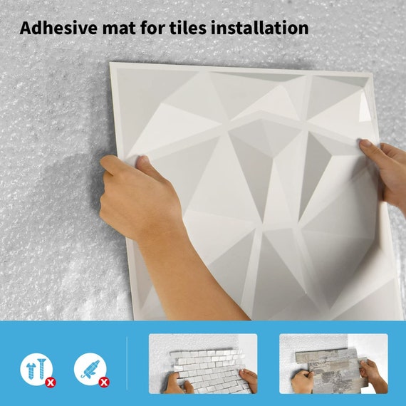 Art3d Adhesive Tile Setting Mat, Double-sided Tape Sheet for Crafts, Arts,  DIY Projects, Damage-free, Residue-free 