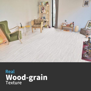 Art3d Peel and Stick Floor Tile Vinyl Wood Plank 36" x 6", Dusty Grey, Rigid Surface Hard Core Easy DIY Self-Adhesive Flooring