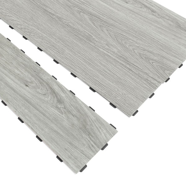 Art3d 36'' x 6'' Interlocking Luxury Vinyl Flooring Tile, Wood Floor Plank for Kitchen Bathroom-Waterproof, Anti-Slip,Wear-Resistant,18pcs