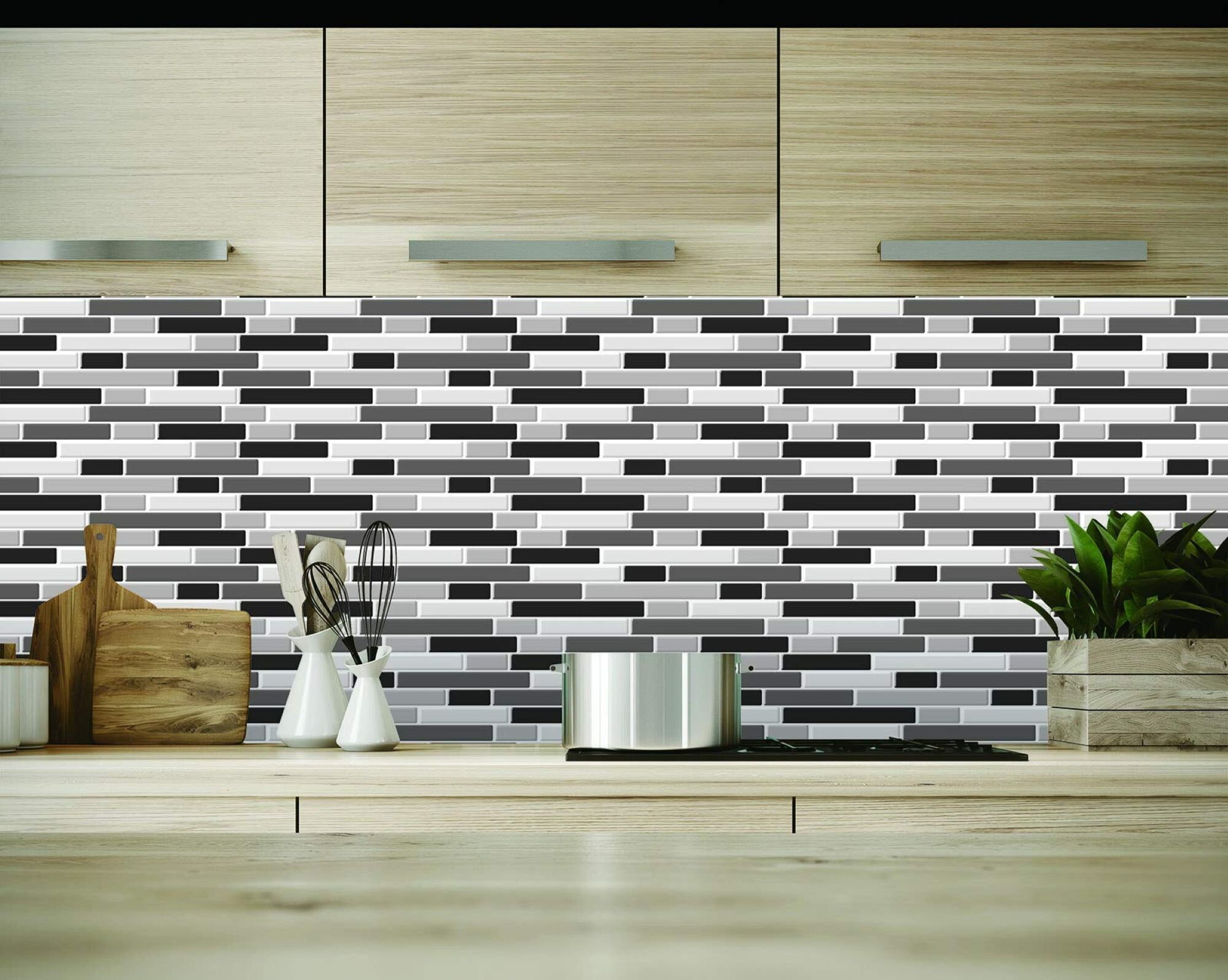 art 3d peel and stick backsplash