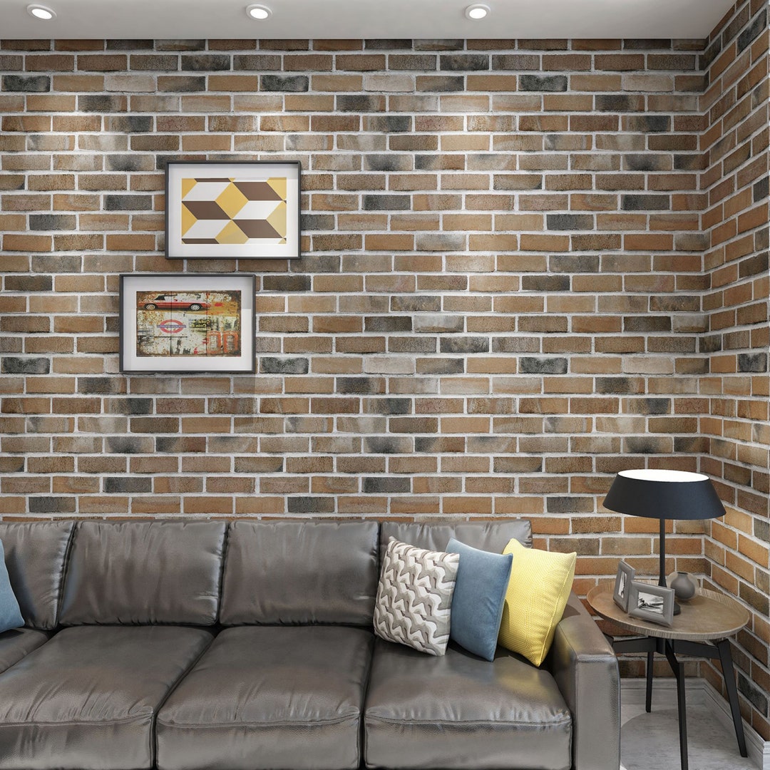 Art3d 10-pack 52.5 Sq.ft Faux Brick 3D Wall Panels Peel and Stick  Wallpaper, Self-adhesive Waterproof Foam Wallpaper for Bedroom, Bathroom -  Etsy UK