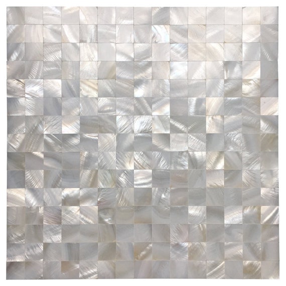 Pure White Illusion Mother Of Pearl Mosaic Tile