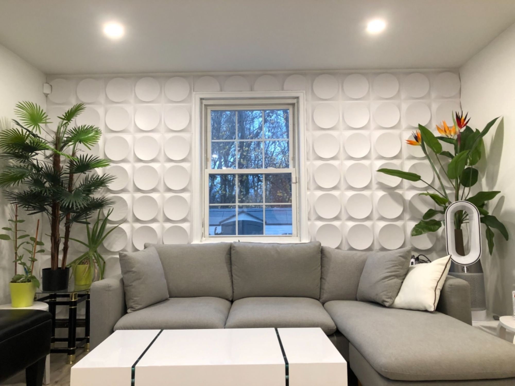 Finecraft Decor 10 paneles de pared 3D (19.4 pies cuadrados) para despegar  y pegar, de PVC con piedra sintética, paneles decorativos 3D para el hogar