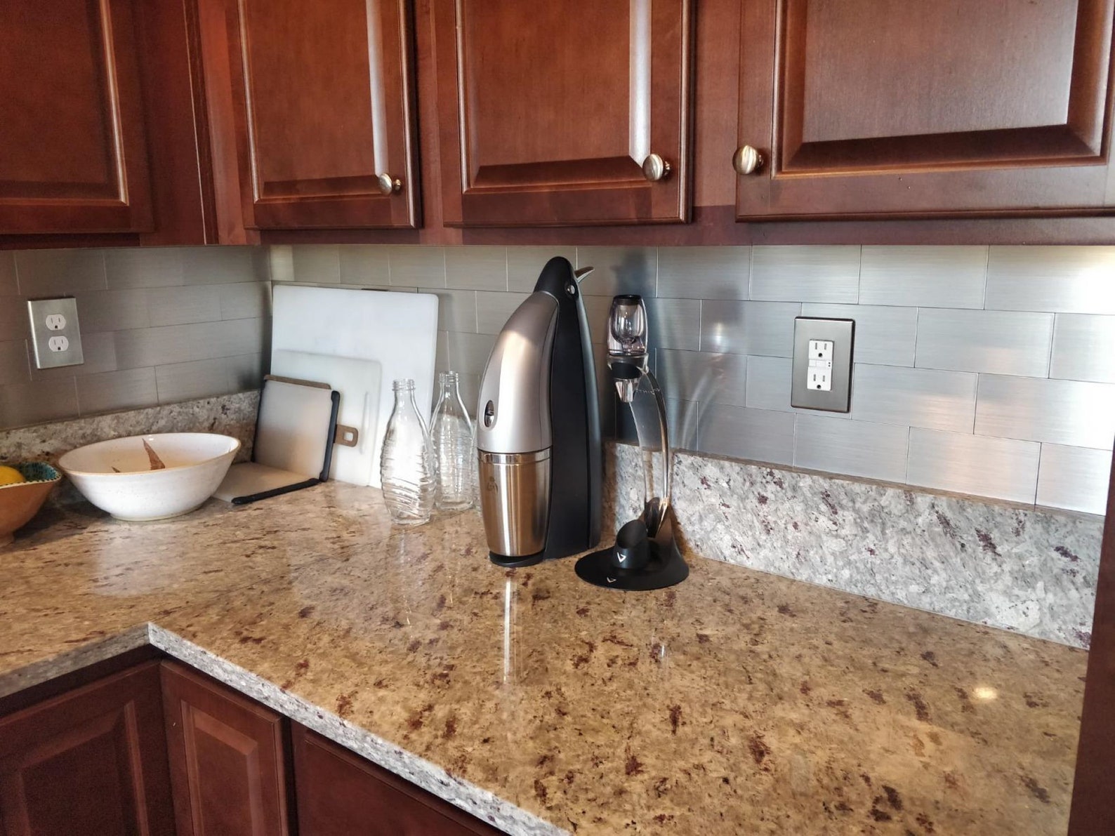 Art3d 100-pieces Peel and Stick Stainless Steel Backsplash - Etsy