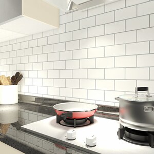 Art3d 15x12 Peel and Stick Backsplash Tile, Subway Aluminum PVC ...