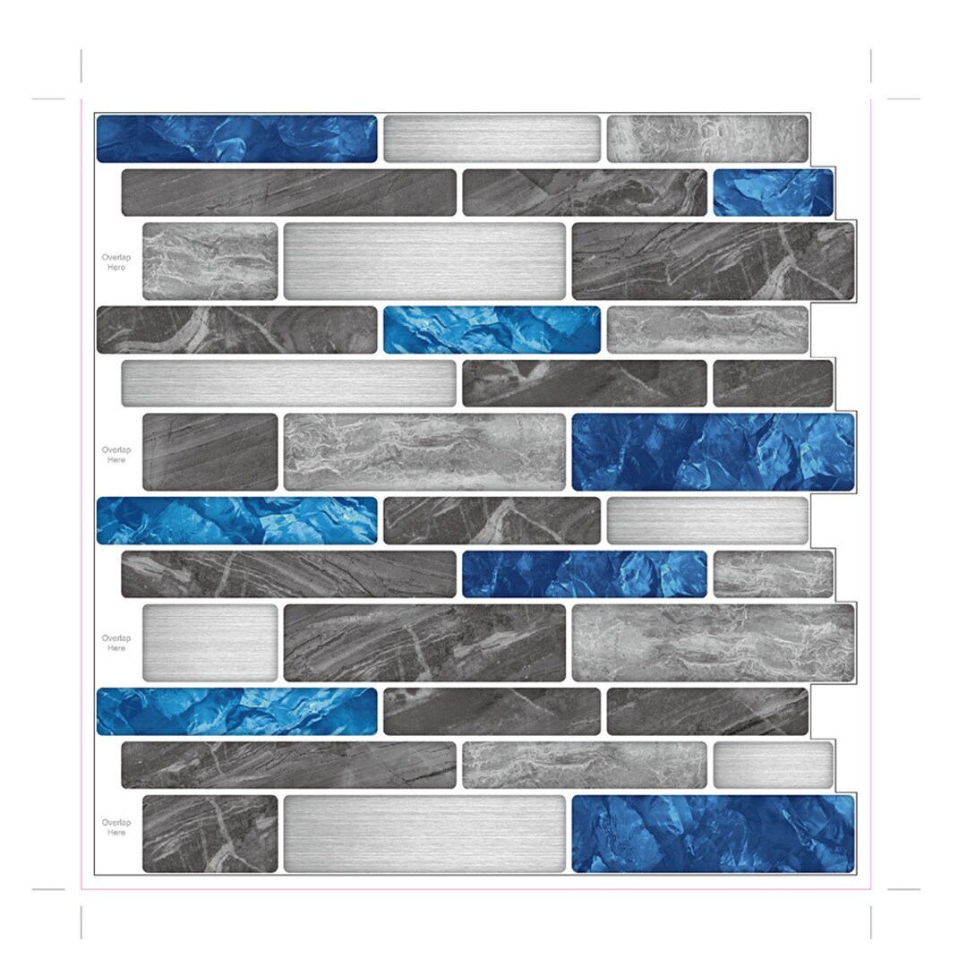 Art3d Azulejos autoadhesivos para salpicaduras de cocina, 10 hojas  autoadhesivas extraíbles para pegar en azulejos de pared de vinilo, 12 x 12
