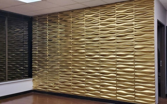 Panel de pared decorativo 3D de plástico texturizado Art3d® PVC 19.7 x 19.7  Decoración de pared 3D azul marino paquete de 12 -  México
