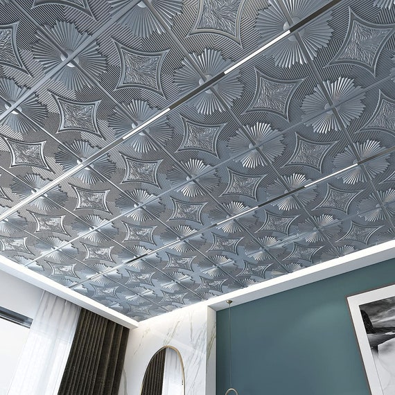 Art3d Drop Ceiling Tiles 24x24 12-pack 48 Sq.ft 3D - Etsy New Zealand