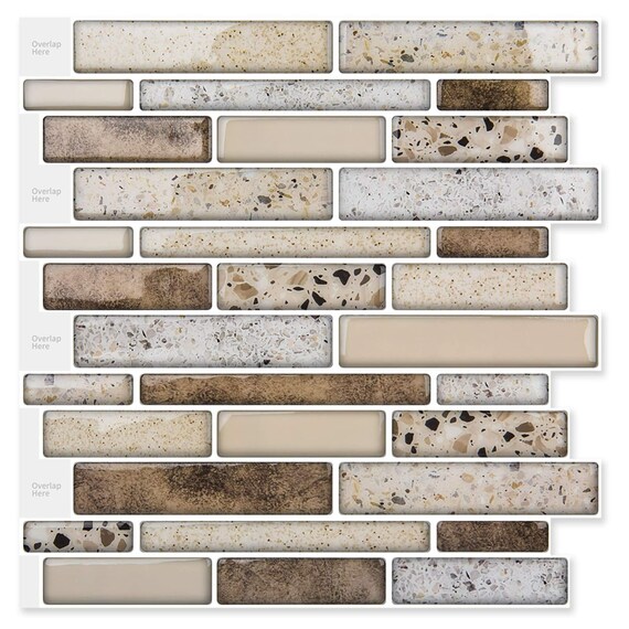 Peel and 2024 stick travertine backsplash