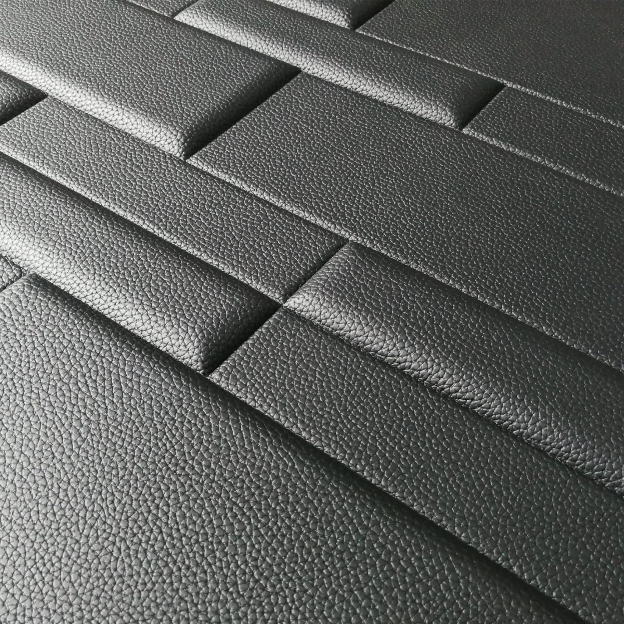 Art3d 3D Leather Tiles Decoartive 3D Wall Panels Black Brick | Etsy