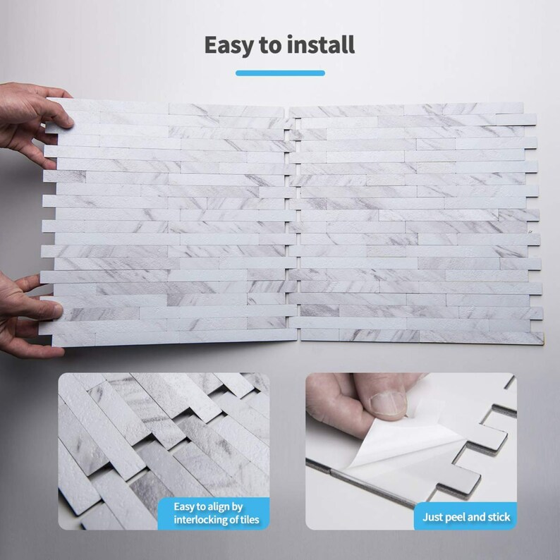 Art3d 10-sheet Easy DIY Backsplash Tile Peel and Stick for - Etsy