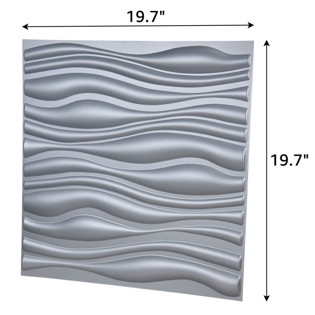Art3d PVC Wave Board Textured 3D Wall Panels White Black Etsy