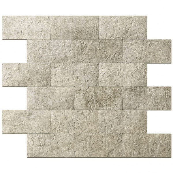 Art3d 10-Pack Peel and Stick Wall Tile for Backsplash, Stick on Stone Tile for Kitchen Bathroom Fireplace Vanitity