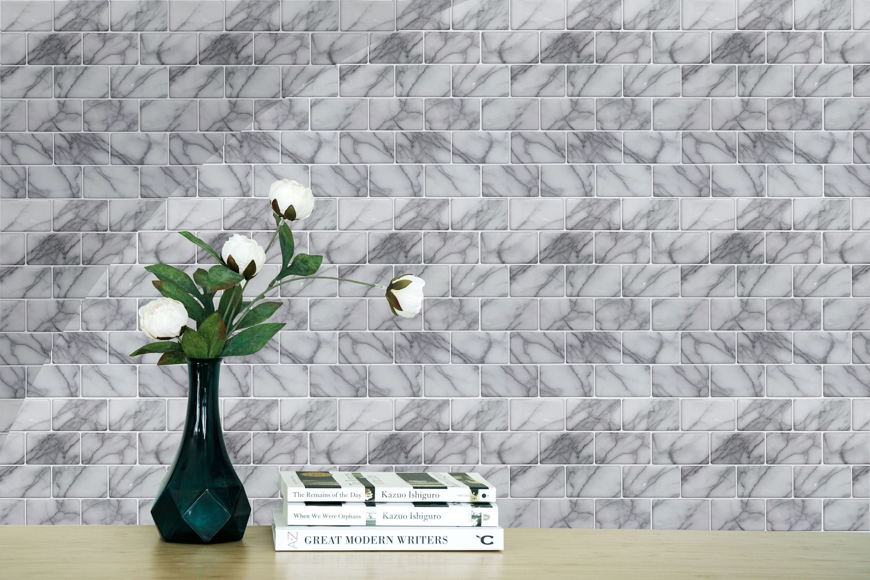 Art3d® Decorative 3D Panels 19.7x19in Textured Wall Design Board, White, 12  Tiles 32 Sq Ft 