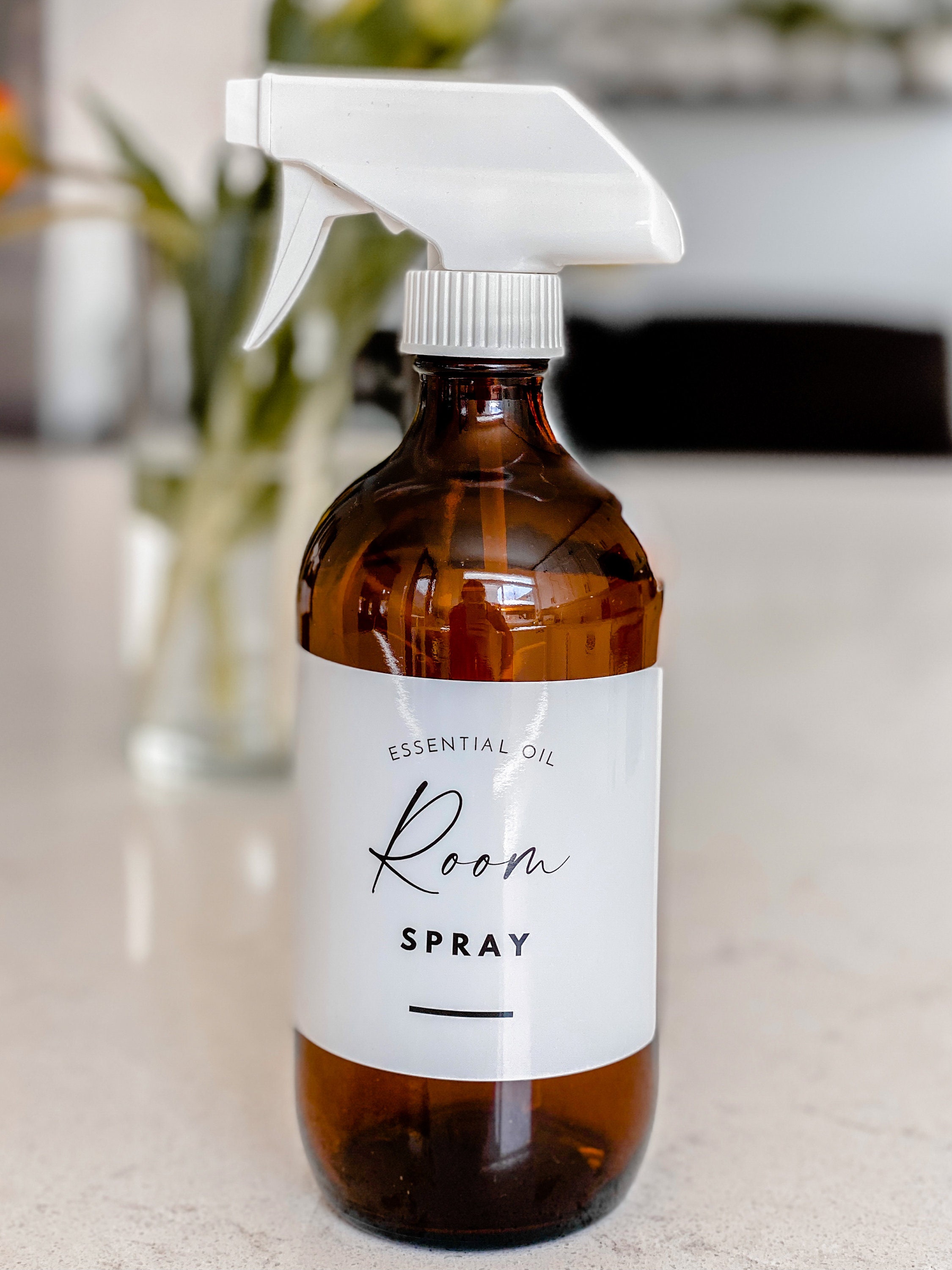 Set of 9 Labels for Essential Oil Natural Cleaning Recipes | Etsy