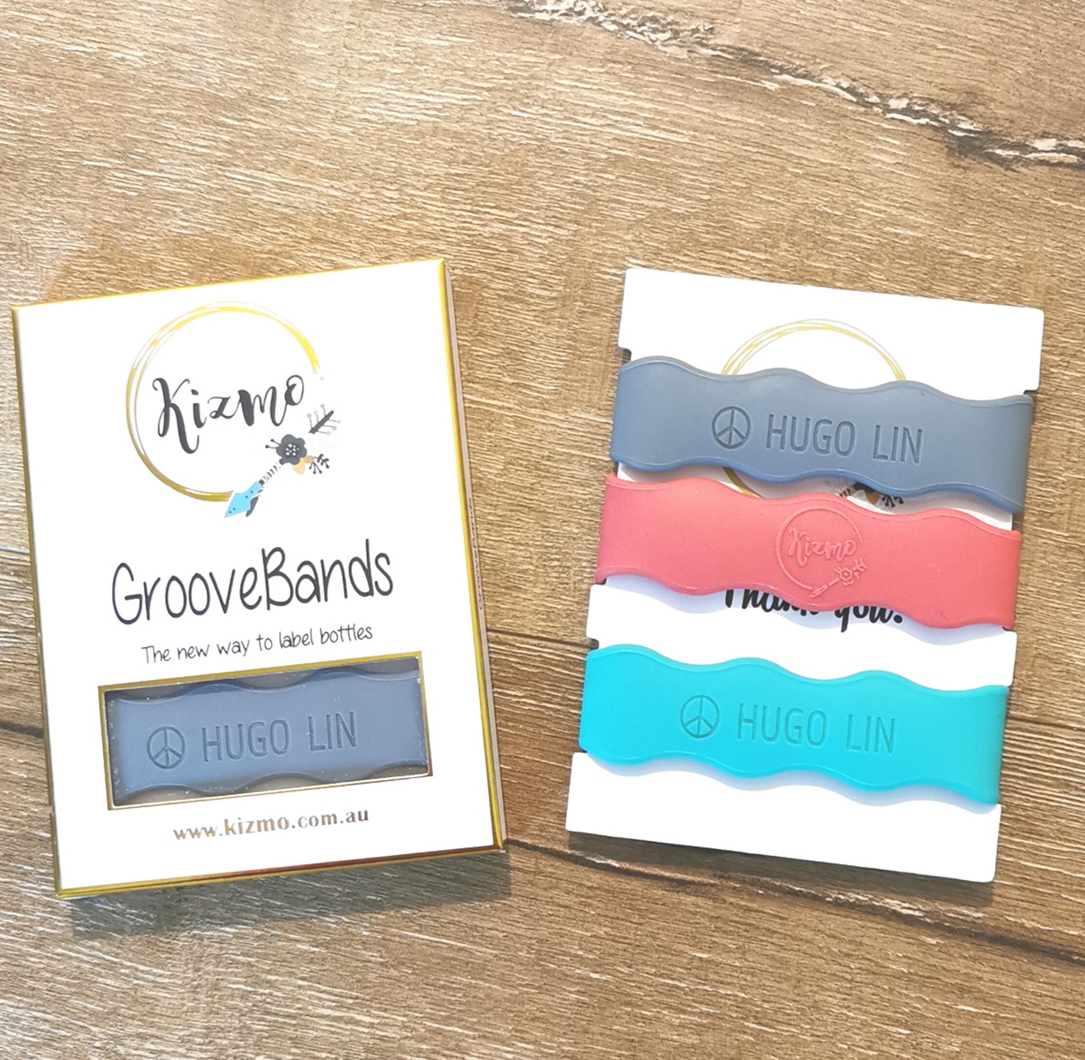Silicone Bottle Labels 3 Pack Personalised Bands for Water | Etsy