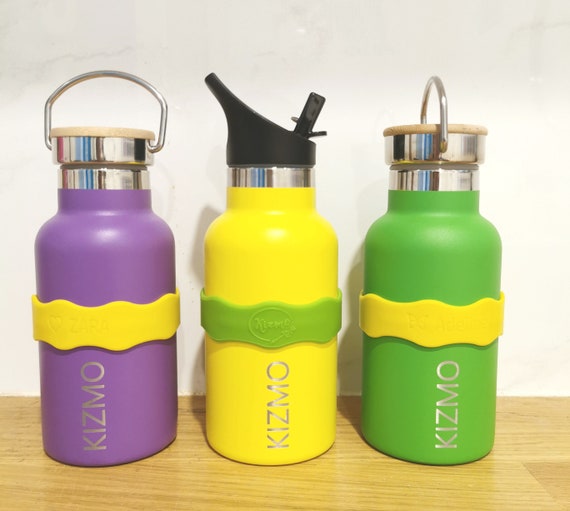 Silicone Name Labels 3 Pack for Water Bottles and Sippy Cups 