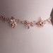 Delicate Rose Gold Blush Bridal Sash Wedding Sash With Flowers - Etsy UK