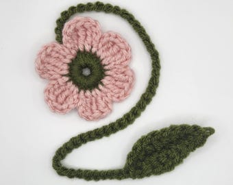 Crochet Daisy Flower Bookmark Pattern- 12" w/Photos DIY Gifts Booklovers Floral Accessories Crochet Pattern Crochet Gifts Bookmark Gift