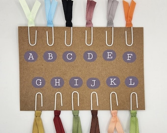Bladwijzerclips Mix-N-Match 1" clips - notitieboeken, journaling, geschenken, cadeaus boekenliefhebber, bladwijzer, waardering leraar, leesaccessoires